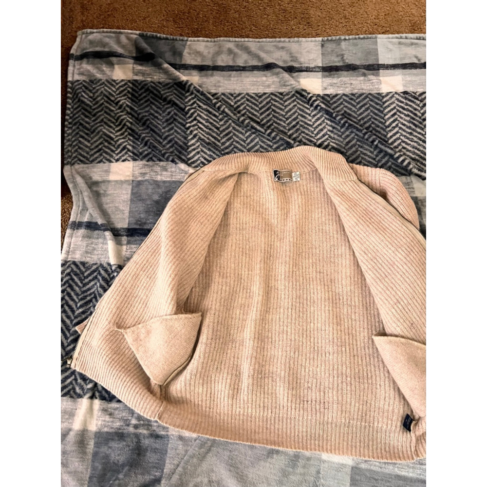 Vintage Woman’s Jantzen zip up wool Cardigan sweater size XL 1970-1980’s - Picture 2 of 10